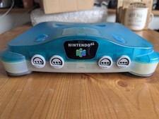 Nintendo 64 N64 Ice Blue Funtastic Variant Console PAL UK Tested Working + Leads