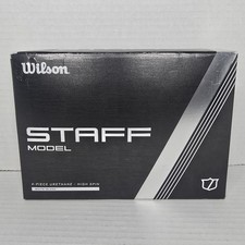WILSON STAFF 12 Balls Model R GOLF BALLS 4-3 Piece White Urethane High Spin New