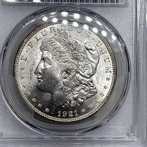 1921 D Morgan Silver Dollar PCGS MS64