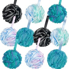 10 Pack Bath Sponge Shower Loofahs 40g,Mesh Pouf Bath Scrunchies Body Wash Pu...