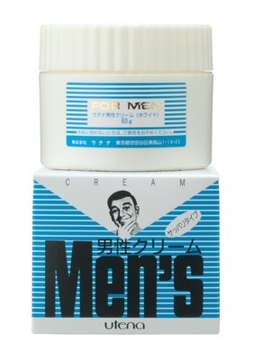 Utena Men's Cream, Refreshing (White) 60g Japan