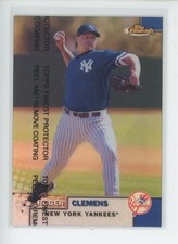ROGER CLEMENS 1999 TOPPS FINEST #151 REFRACTOR W/ PEEL YANKEES