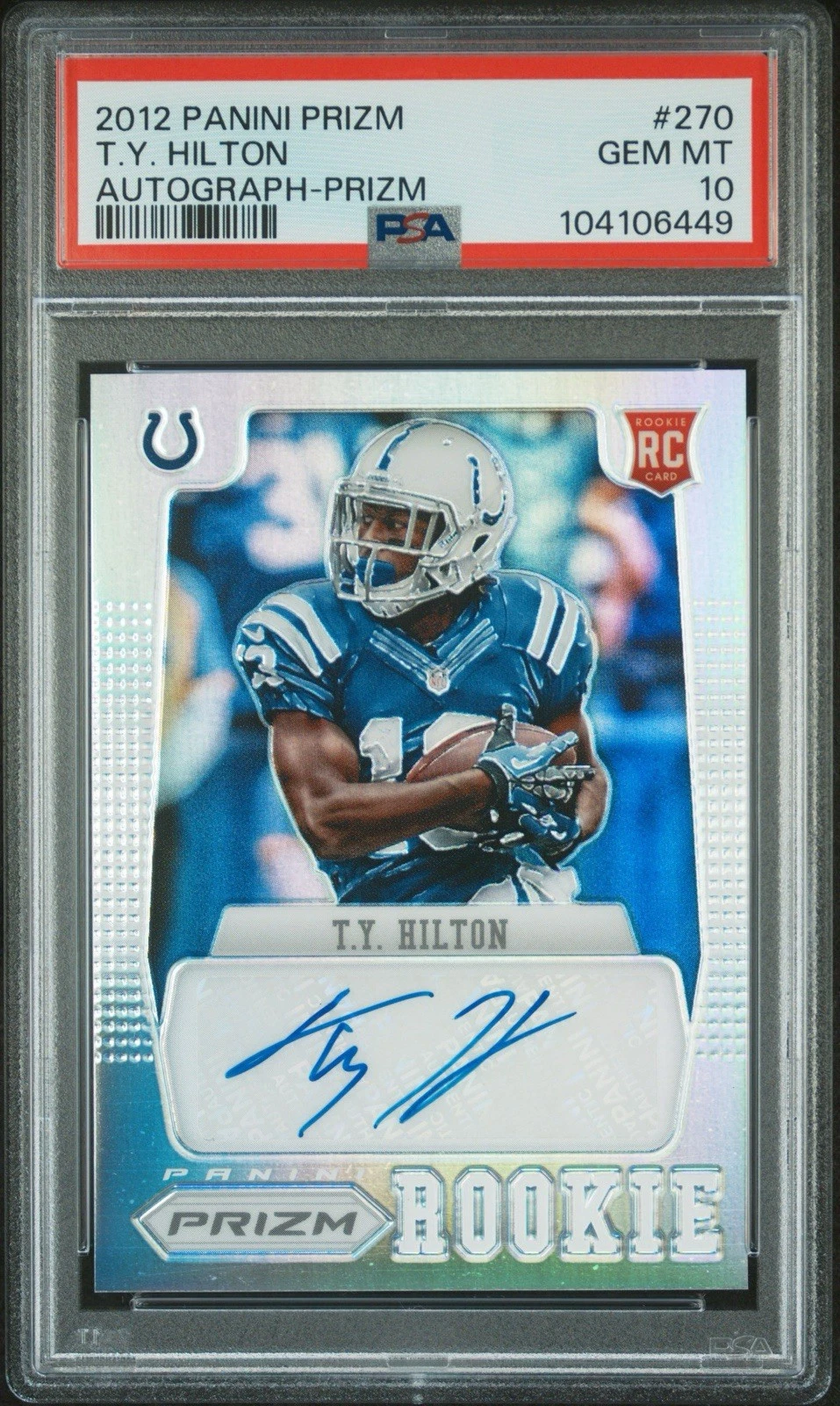 TY Hilton Panini Prizm #270 Autograph-Prizm