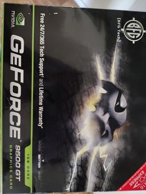 BFG Tech NVIDIA GeForce 9500 GT 1GB DDR2 PCI Express Graphics Card NEW Open Box