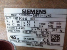 New Sealed Siemens Synchron-Servomotor 1FK7060-5AF71-1UH0 Free Shipping