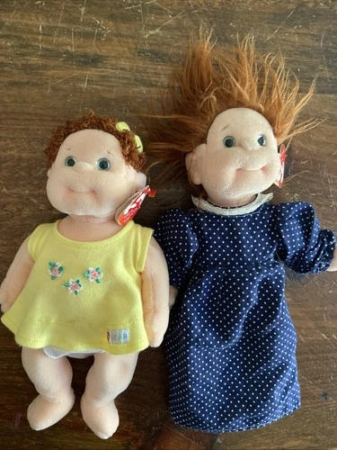 Lot Of TWO Rare Vintage TY Beanie Kids/Babies NWT “Curly” & “Ginger” From 1990’s