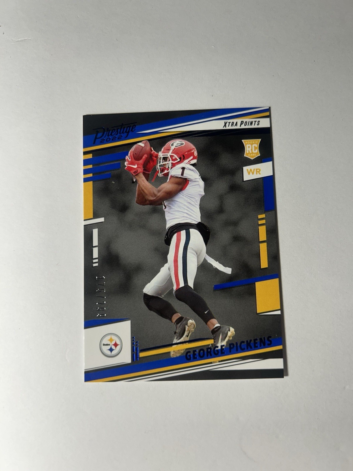 2022 Panini Prestige - Rookies George Pickens #323 Xtra Points Blue /299 (RC)