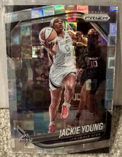 2025 Panini Prizm WNBA Jackie Young #23 Silver Pandora Las Vegas Aces