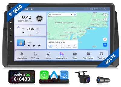Für BMW E46 M3 Eonon E46X6S2 8Kern Android 13 6+64 Autoradio 9'' GPS Navi CarPlay
