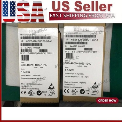 New Siemens 6SE6420-2UD21-5AA1 6SE64202UD215AA1 MICROMASTER420 without filter