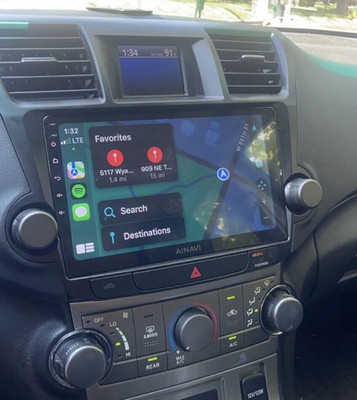 JBL For Toyota Highlander 2008-2013 Carplay Android 13.0 Car Radio GPS 4+64GB
