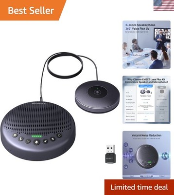 Bluetooth Conference Microphone with Daisy Chain & Noise Reduction for 25 Users