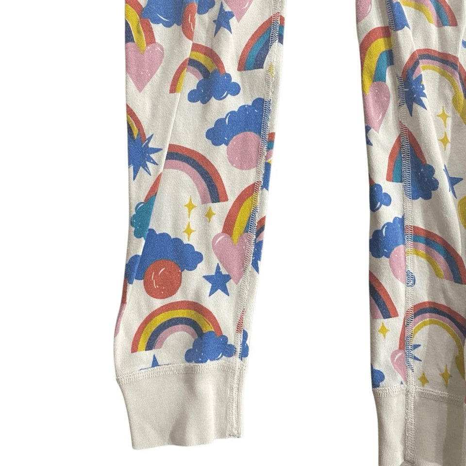 Hanna Andersson size 8 sleep pants rainbows - Image 3 of 4