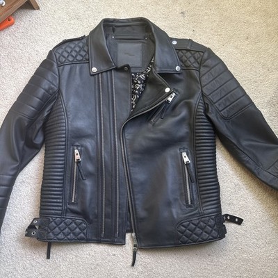 Boda Skins Kay Michaels Black Leather Jacket Men's UK L/US M | eBay