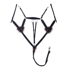 QHP Ontario 5 point breastplate - black full QHP