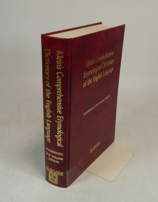 Klein's Comprehensive Etymological Dictionary of the English Language. Dealing w