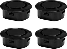 4 PCS Car Rear Bumper Radar Hole Cover, Durable Plastic Front Rear Bumper Sensor