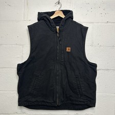 Carhartt Fleece-Lined Knoxville Hooded Vest  Black  101687-001