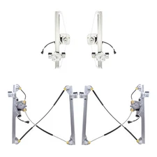 4 Piece Set Power Window Regulators with Motor for 07-13 Silverado and Sierra
