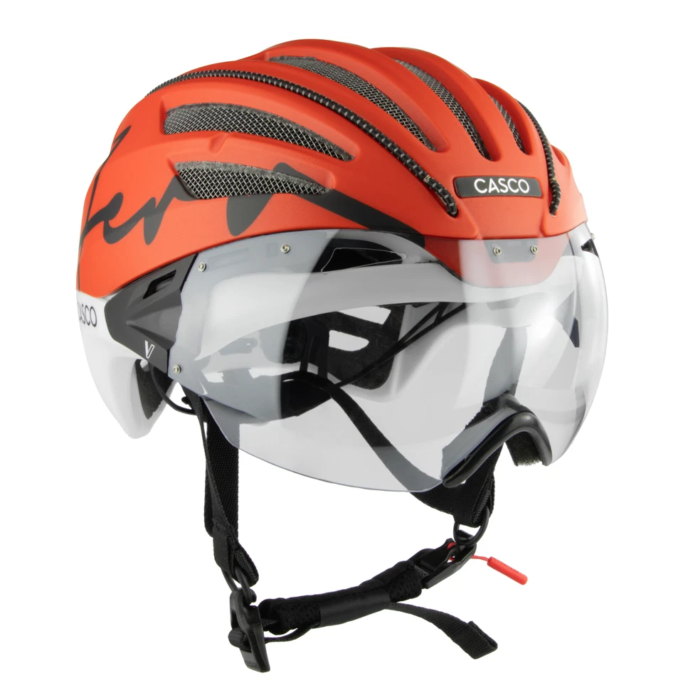 Fahrradhelm Casco SPEEDairo mit Vautron Visier Aero Burned M 54 bis 59 cm - Bild 2 von 4