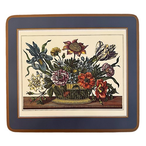 PIMPERNEL Vntg Floral Cork-backed Acrylic Placemat 8.5”x 7.5” (set of 6) England - Picture 6 of 10