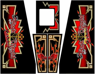 #ad Black Knight 2000 Pinball Machine CABINET Decal Set $249.95