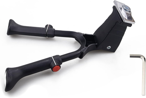 Adjustable Height Bike Kickstand Aluminium Alloy Double Leg Kick Stand Fits for