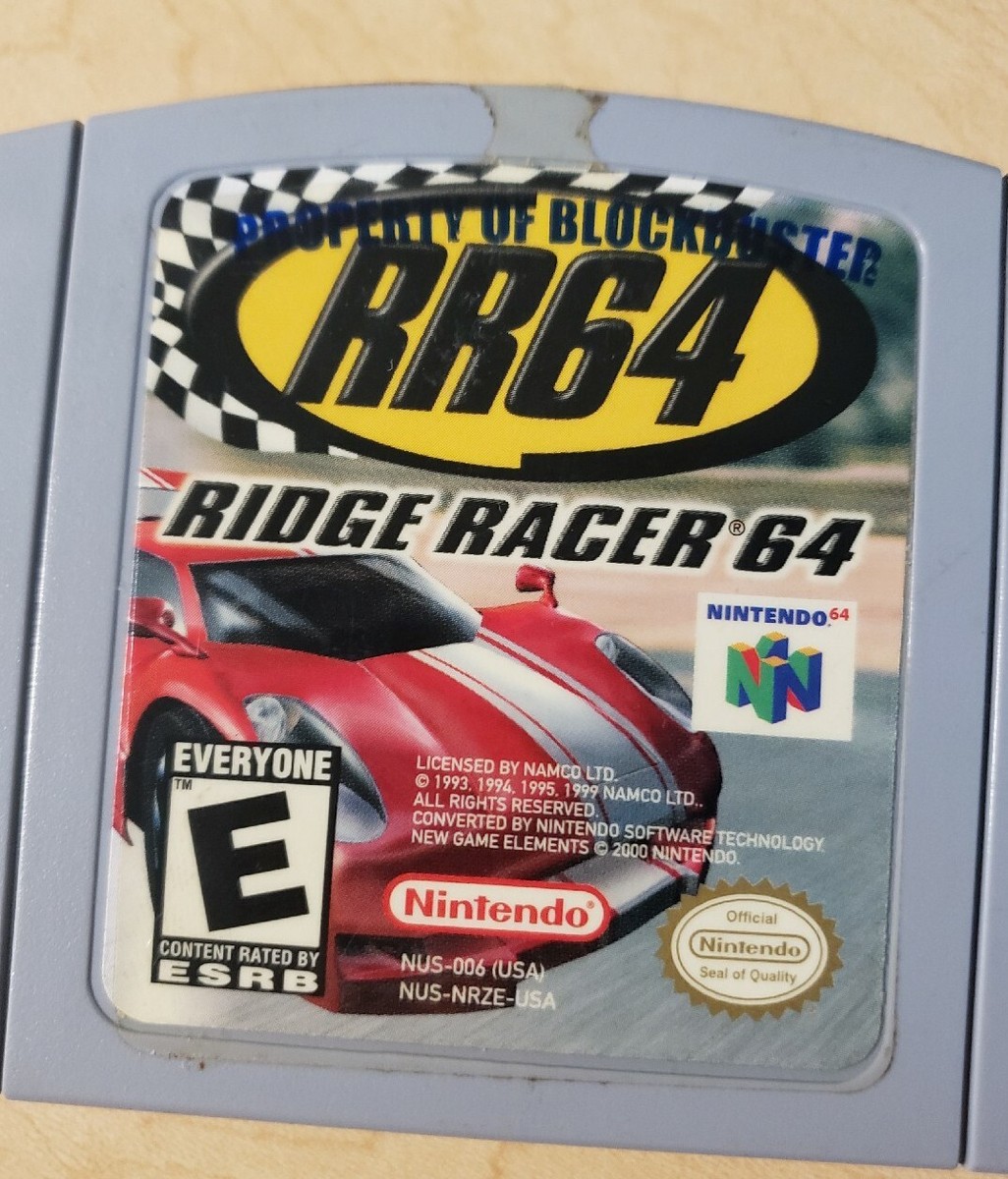 Ridge Racer RR64 (N64 Nintendo 64) OEM, Official, Original