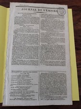 Vieux Documents : Journal De L'Empire 4 Mai 1809