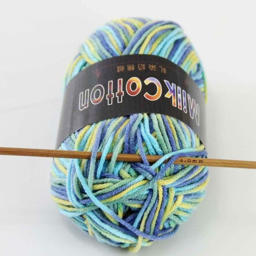 AIPYARN 2Ballsx50gr Cotton DK Baby Crochet Yarn Hand-dyed Wool Socks Knitting 17 - Picture 4 of 4