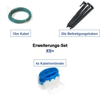 Erweiterungs-Set XS+ Yardforce Kabel Haken Verbinder Erweiterung Paket Set Kit