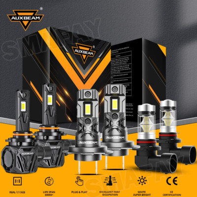 For Subaru Outback 2005-2009 AUXBEAM Canbus LED Headlight High Low Beam Fog Bulb