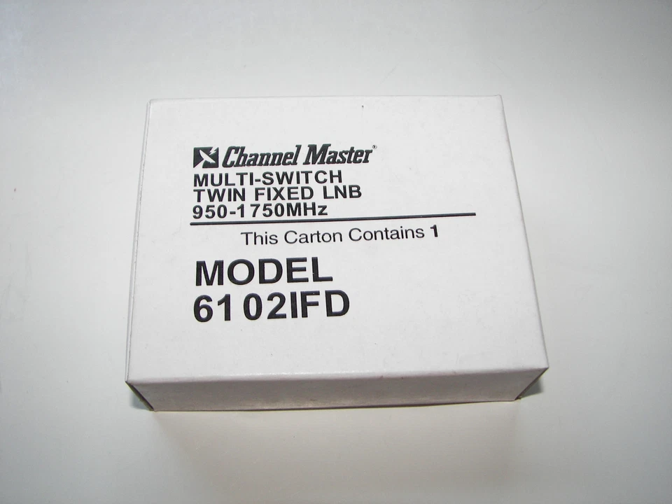 TWIN FIXED LNB SATELLITE TV COAX MULTISWITCH 6102IFD 950-1750MHz -CHANNEL MASTER - Image 4 of 4