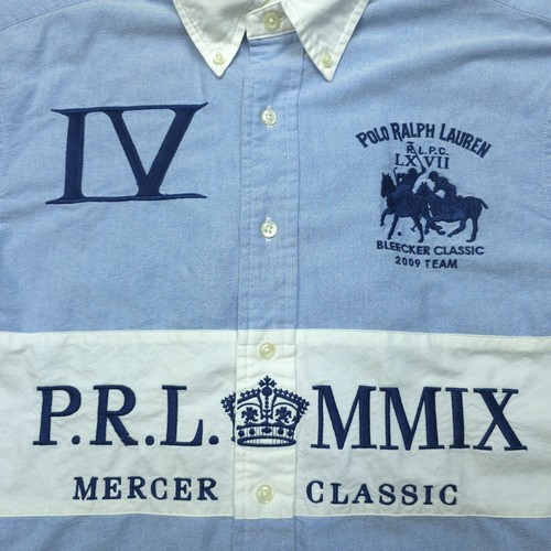 Polo Ralph Lauren Mens Medium Mercer Bleecker 2009 Long Sleeve Embroidered Shirt - Picture 3 of 8