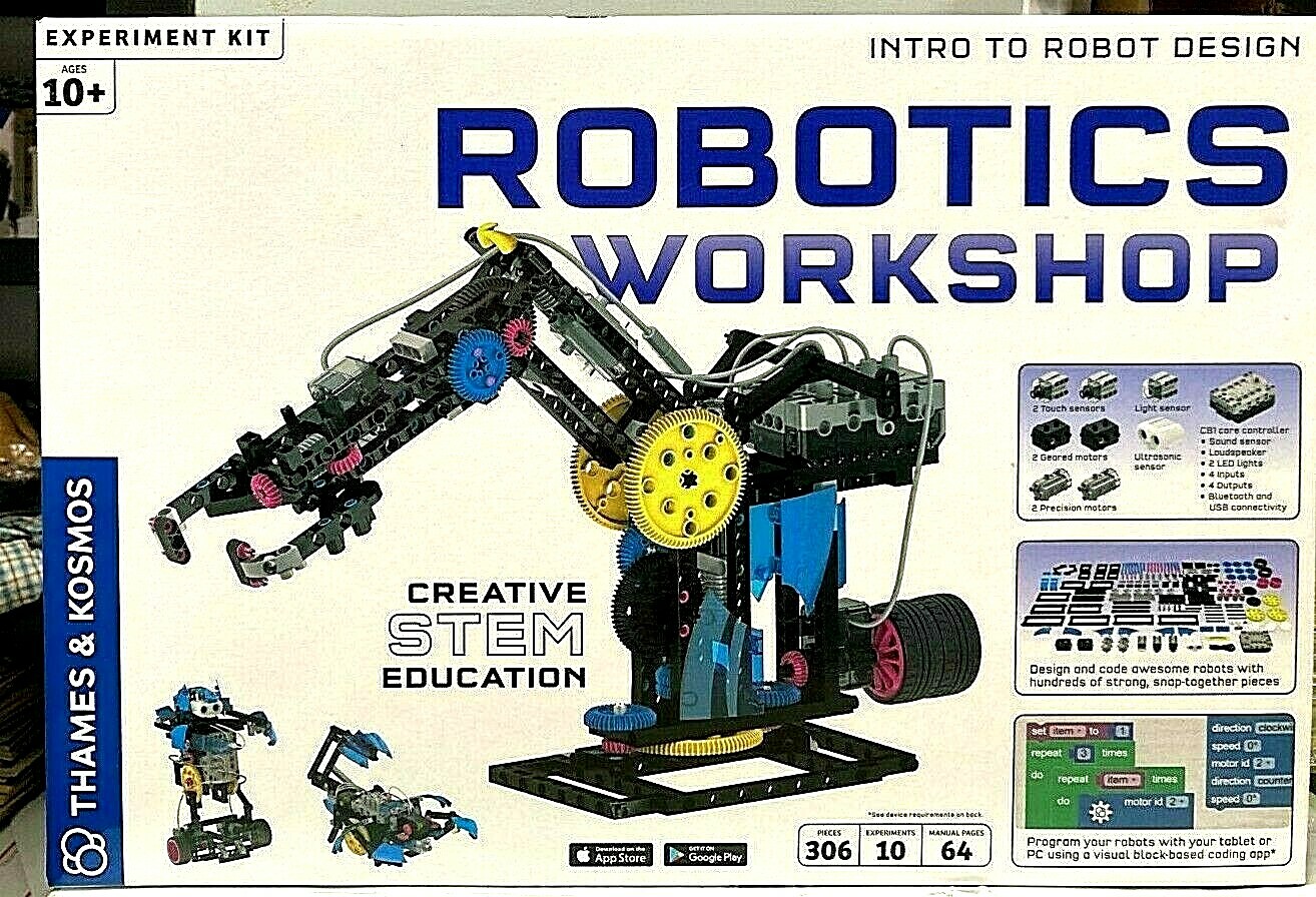 thames & kosmos kids first coding & robotics science experiment kit