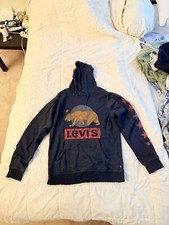 Levi's Relaxed Modern Vintage Logo Hooded Sweatshirt - Gray M