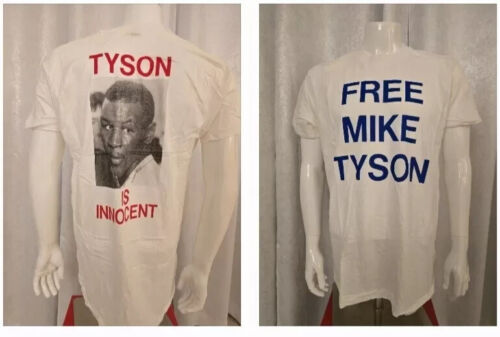 Camiseta De Colección Gratis Mike Tyson Retro Es Inocente FOTO Stock Muerto CAJA XXXL