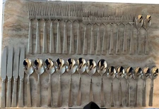 36pc TWS542 Stainless by Towle Silver 18/8, Satin, Vertical Line/Heel