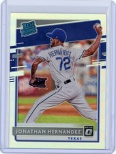 2020 DONRUSS OPTIC RC SILVER HOLO PRIZMS RATED ROOKIE JONATHAN HERNANDEZ RANGERS