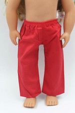  Red Pants for 18'' doll Karate Training Outfit