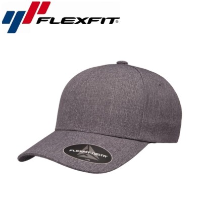 Flexfit Delta Carbon Baseball Cap L/XL Dunkel Heather Grau