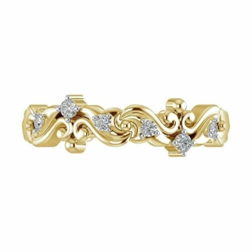 0.15 Ct Round Cut Simulated Diamond 925 Silver Gold Plated Adjustable Toe Ring - Picture 3 of 6