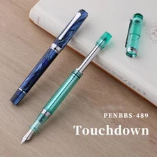 PENBBS489 Resin Fountain Pen Touchdown ink Absorber F Nib Writing W/original box