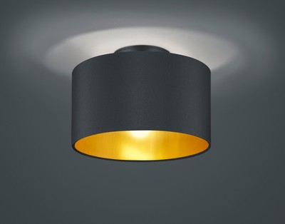 Trio Deckenlampe Deckenleuchte Hostel schwarz Gold 608200279 E14 B-Ware