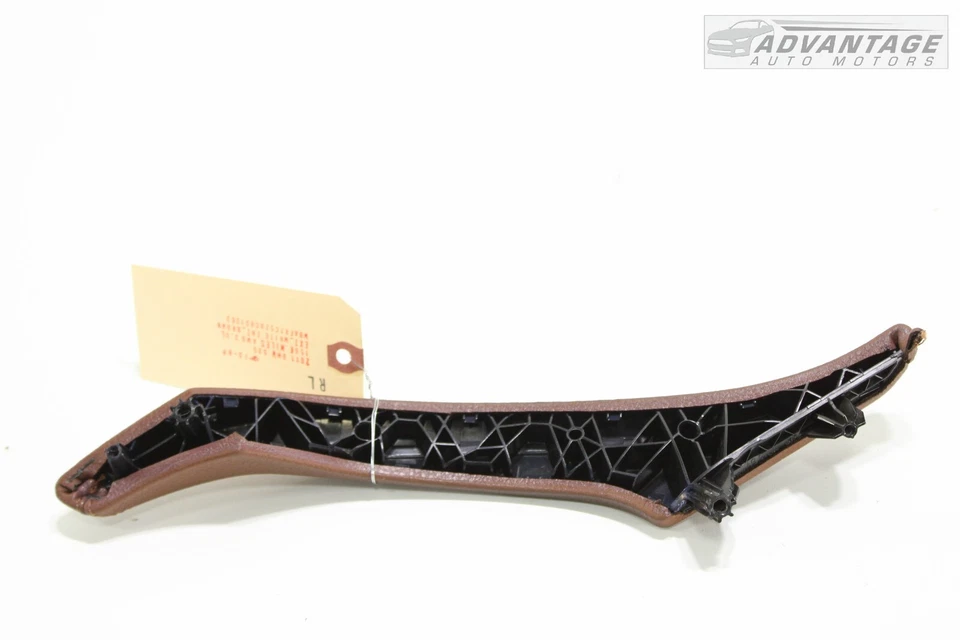 BMW 535I F10 2011-2016 panel de puerta del lado del conductor trasero tirador cuero OEM Foto 3 de 4