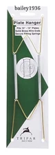 Plate Hanger BRASS WIRE WALL LARGE 10"- 14" - QUALITY ECONOMY -  Tripar