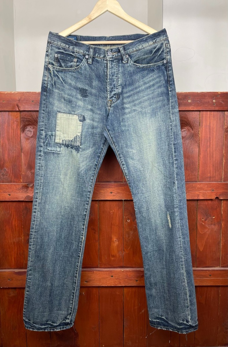 Flash Report japanese denim pants jeans size L streetwear Flash Report japanese denim pants jeans size L streetwear