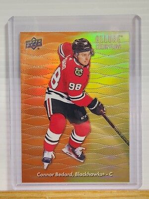 Connor Bedard 2023-24 Upper Deck Allure Hockey COLOR FLOW Orange
