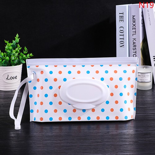 Baby Wet Wipe Pouch Portable Wipes Holder Case Flip Cover Refillable Tissue BKE - Picture 30 of 33