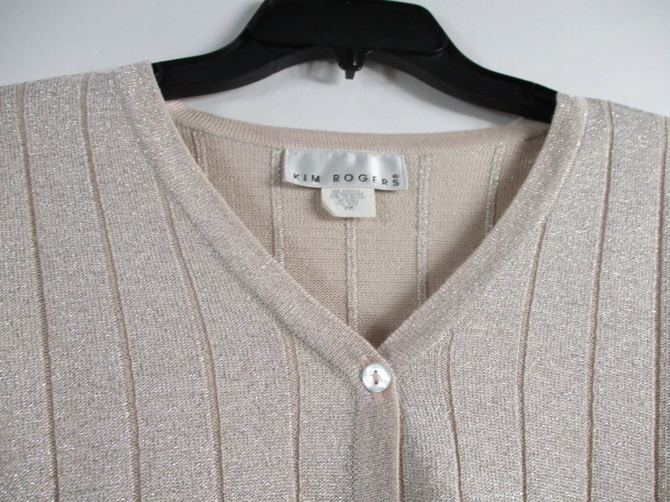 Conjunto Suéter Kim Rogers Mujer Mediano Pequeño Rosa Cárdigan Camisa Acrílico Foto 4 de 4